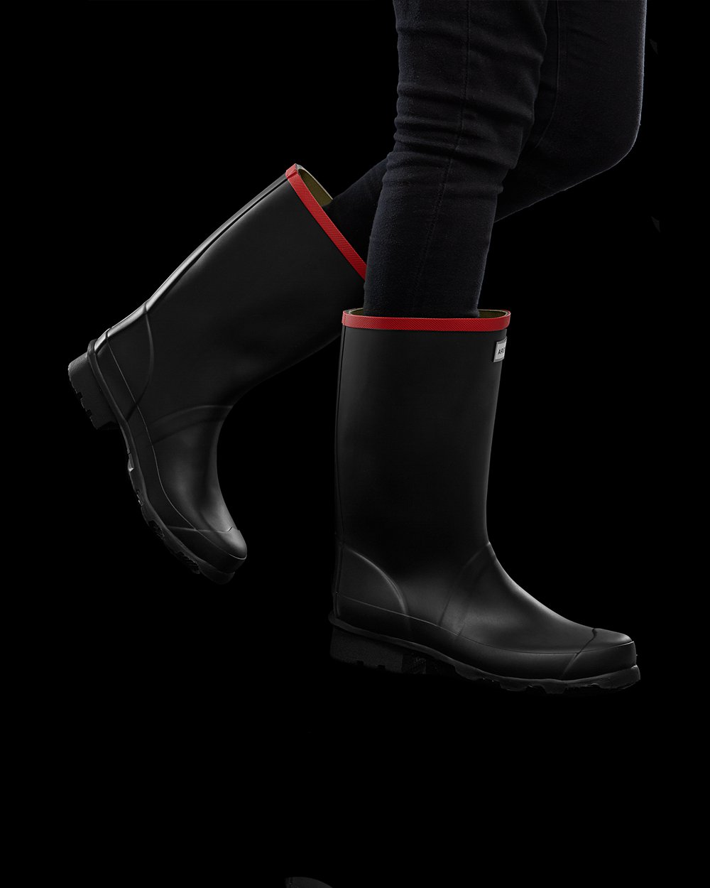 Hunter Mujer Argyll - Botas de Lluvia Negras - 370-PGIEHT